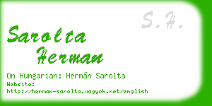 sarolta herman business card